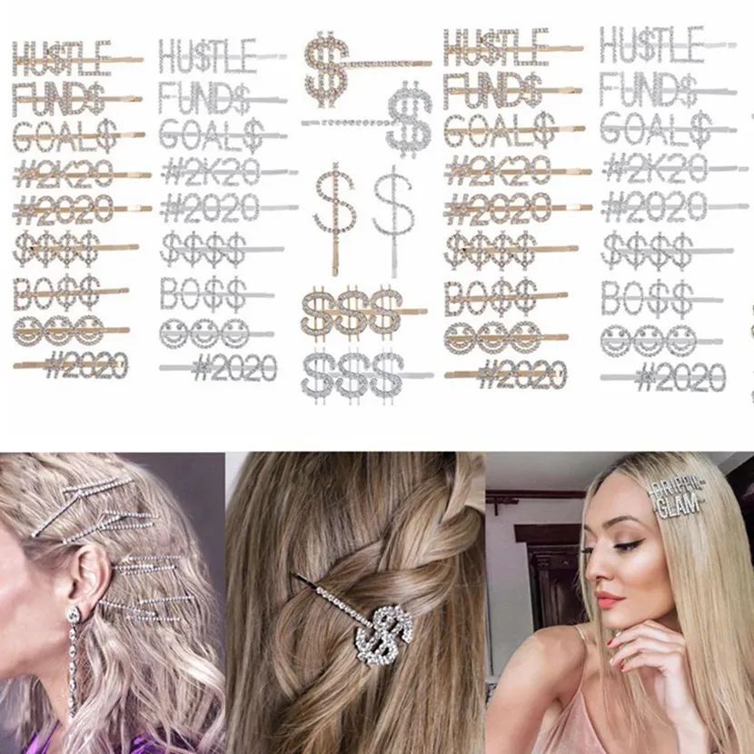 Diamond hair clips hotsell