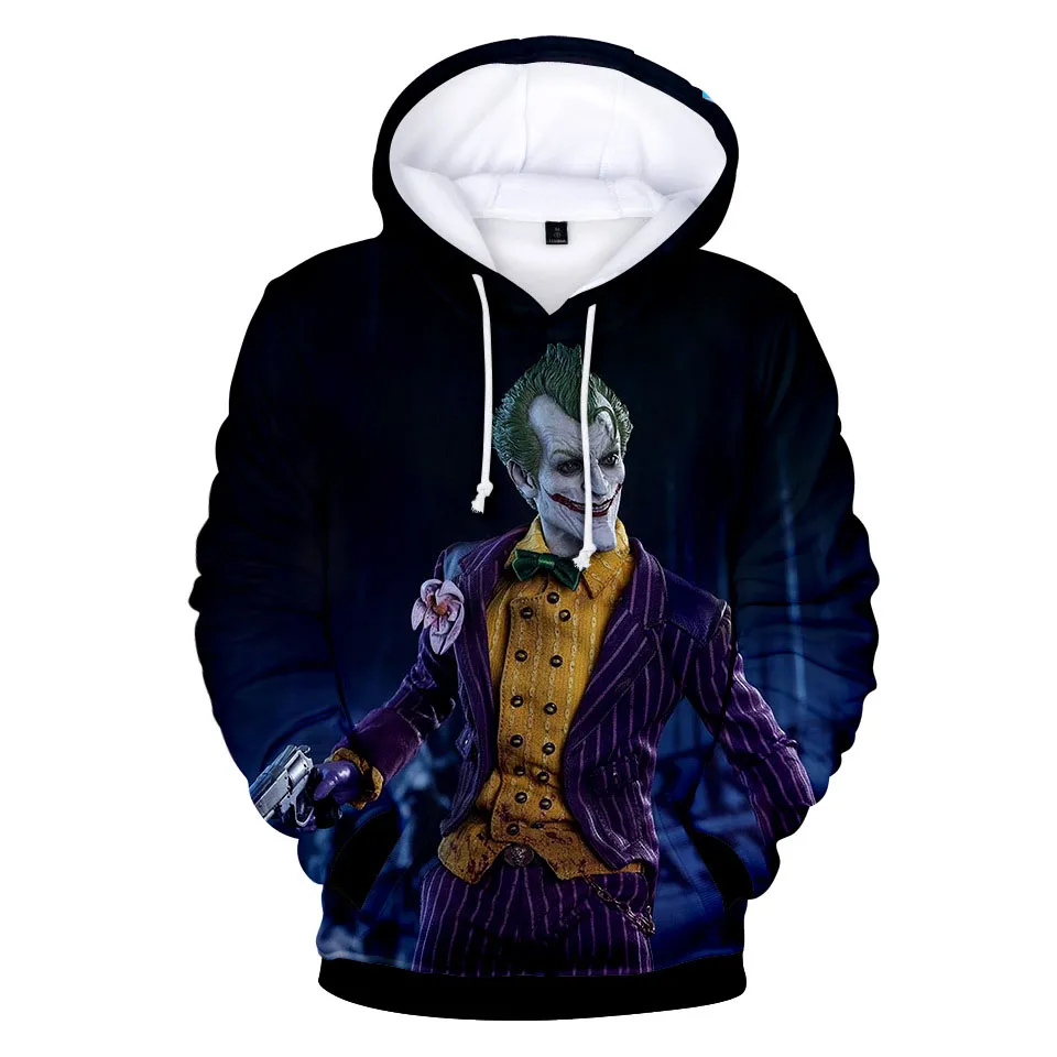 2019 mens designer hoodies New hot poker clown Soul 2 coat haha Joker 3-D printed mens hoodie WGWY199