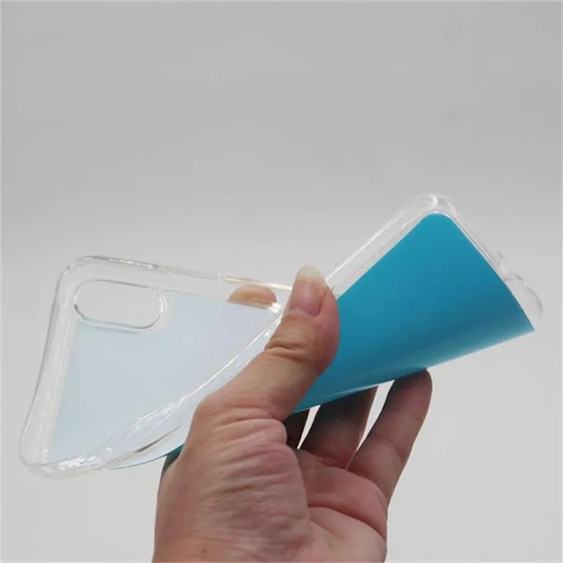 50 stks voor 2D Sublimatie Telefoon Cover Soft TPU Case met film Mobiele Cover voor iPhone XS MAX XR Gratis verzending