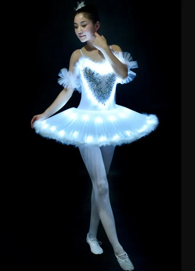 Professional Ballet Tutu LED Nylon Spandex Swan Lake Adult Ballet Dance  Skirt for Women from Dhgate Dancewear - price 30.16