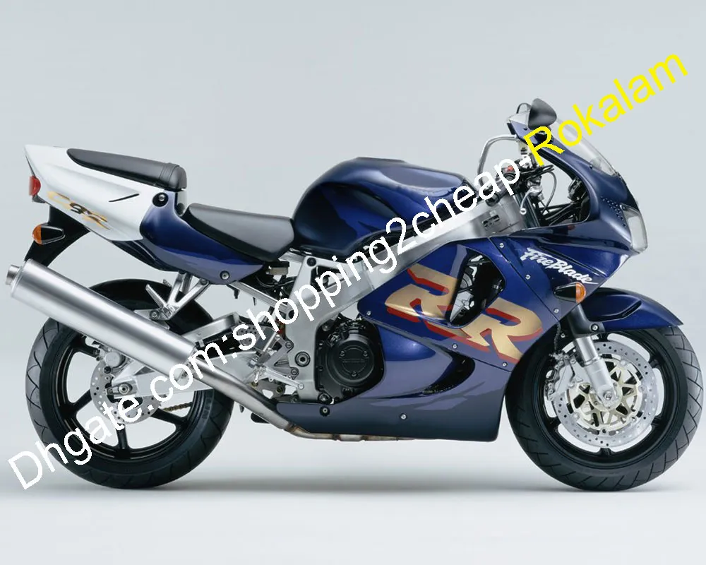 CBR 900 RR Karosserie-Verkleidungsset 900RR CBR900 für Honda CBR900RR Fireblade 919 Dunkelblau Weiß Motorradverkleidungen 1998 1999 98 99