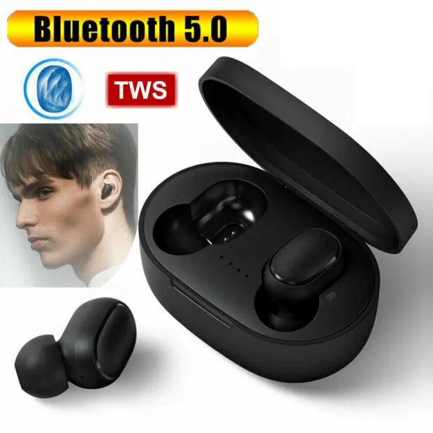 Fone de ouvido sem fio Bluetooth TWS Airdots 5.0 fone de ouvido Bluetooth fone de ouvido estéreo fone de ouvido bluetooth para xiaomi redmi