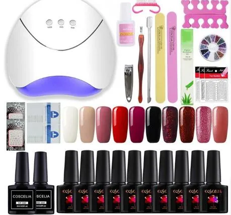 Offre spéciale ensemble de manucure pour manucure Gel vernis à ongles ensembles d'art des ongles 36W outils de sèche-ongles