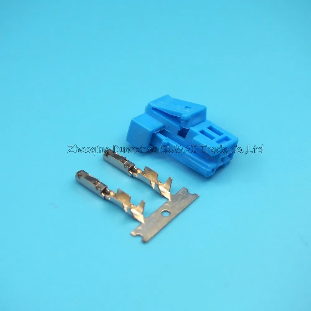 2 Pin female treble plug,Blue auto sound tweeter horn plug,steering dial plug connector for Benz,Mercedes-Benz