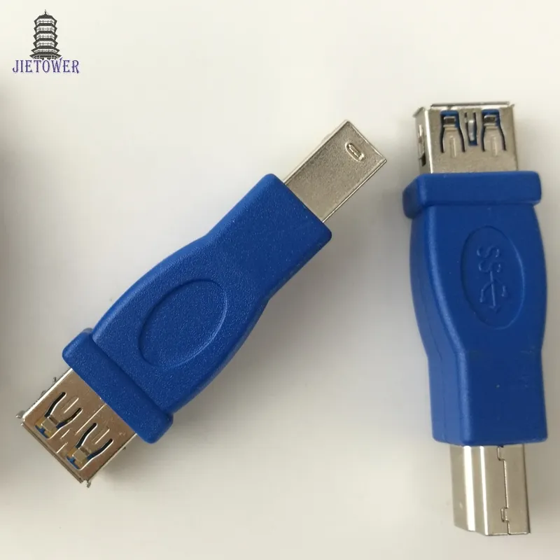 USB 3.0 Adapter AF till BM A Typ Kvinna till B Typ Manlig Adapter USB3.0 Connector 4.8GBS