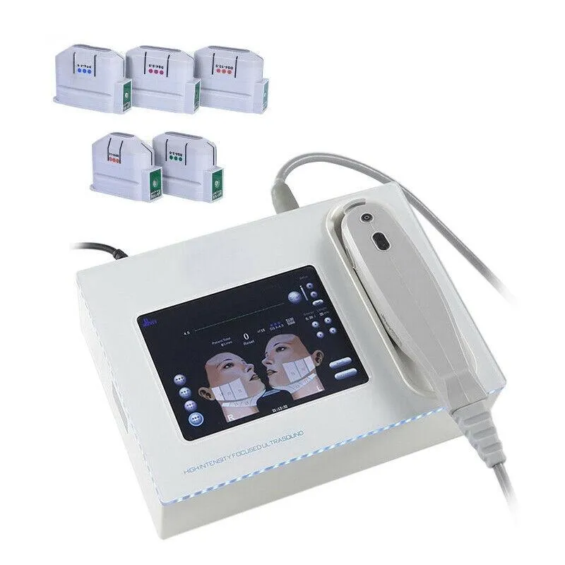 Draagbare Mini HIFU Machine 10000 Shots Hoge Intensiteit Gericht Ultrasound Face Lift Rimpel Verwijderen Huidverzorging body afslanken