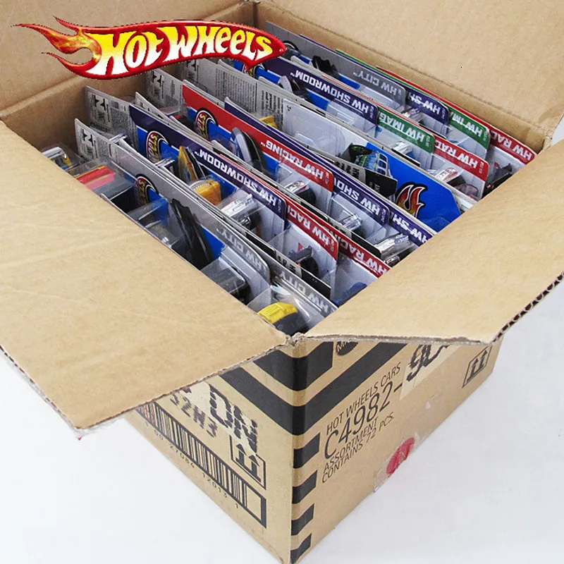 72PCS/pudełko gorące koła Diecast metalowy mini modelowy samochód Brinquedos Hotwheels Toy samochód dla dzieci Zabawki dla dzieci urodziny 1:43