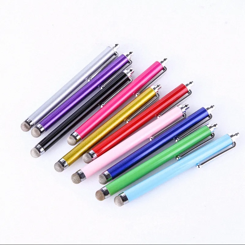 Universal Metal Mesh Micro Fiber Tip Touch Screen Stylus Pen for iPhone for Samsung Smart Phone Tablet PC Stylus Pen