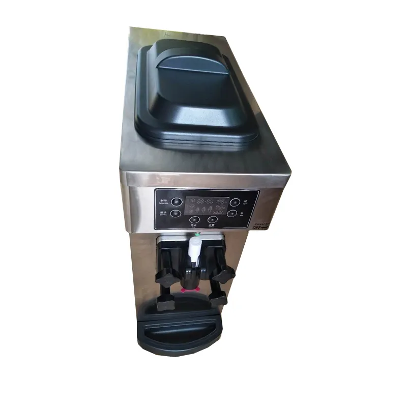 LINBOSS Kommersiell glassmaskin Bänkskiva med en smak 1100 W Hem Bänkskiva Förkylning Gelato Maskin Köksapparat