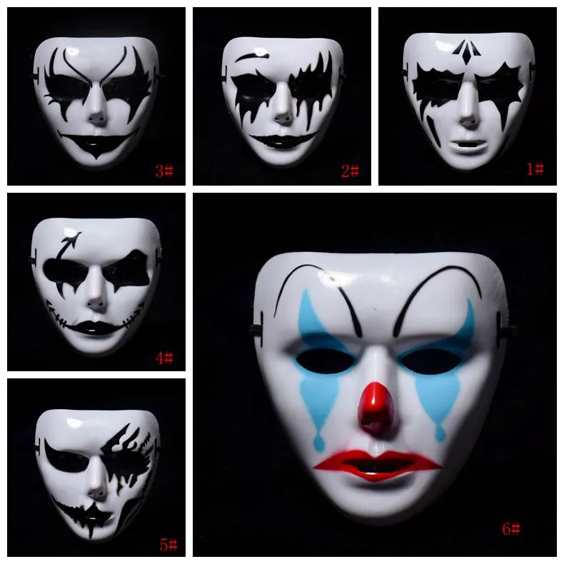 Scary White Blank Face Mask Halloween DIY Masquerade Full Face Mask Dancer  Hip-hop Mask Male Costume Mask Face Masks - AliExpress