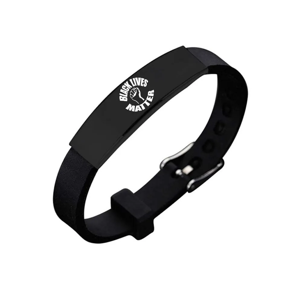 TIL THE WHEELS FALL OFF / TTWFO Inspirational Bracelet Wristband – BLACK