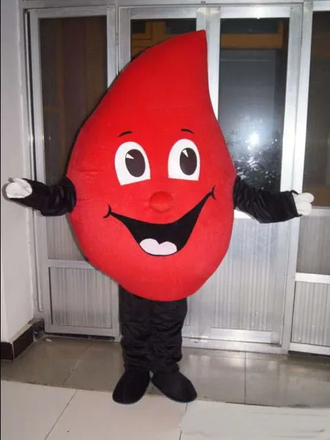Costume de mascotte de coeur rouge personnalisé professionnel dessin animé personnage de don de sang vêtements festival d'halloween fête déguisement
