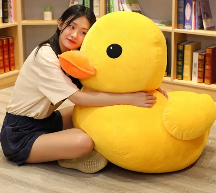 巨大なアヒルのぬいぐるみ 柔らかいぬいぐるみの動物のアヒル人形