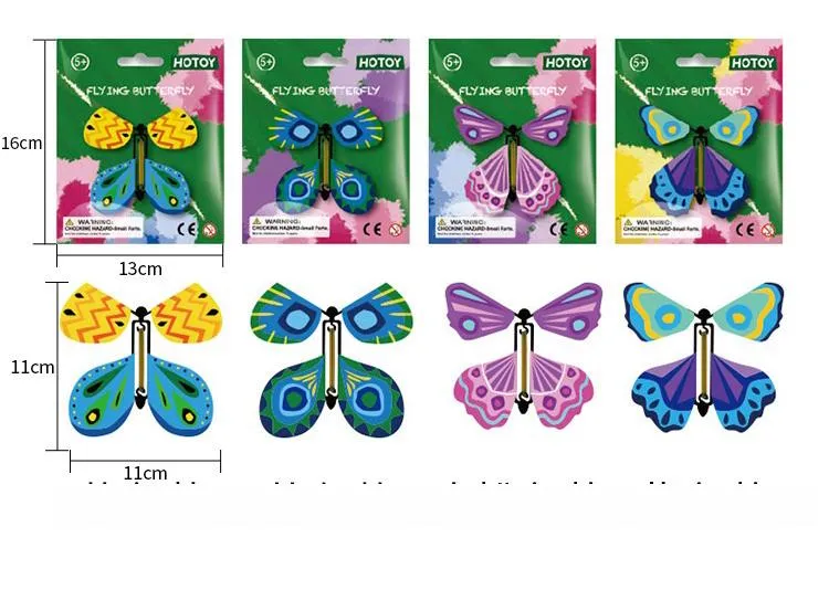 Creative Decompression Children's Small Toys Hotoy Will Fly Paper Butterfly Foreign Trade Factory Direct Puzzle Nieuwe Exotic