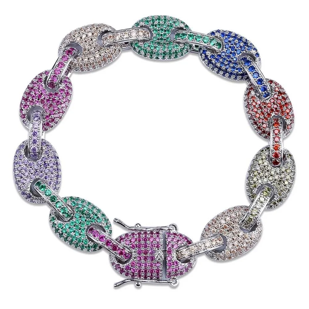 Rainbow cuban link clearance