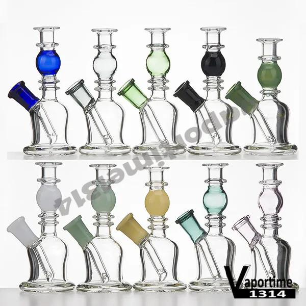 Color Hookahs 5.1 "+ Bacia de vidro grátis 14.5mm Altura feminina 130mm Bongs Rig Water Tube de água 959