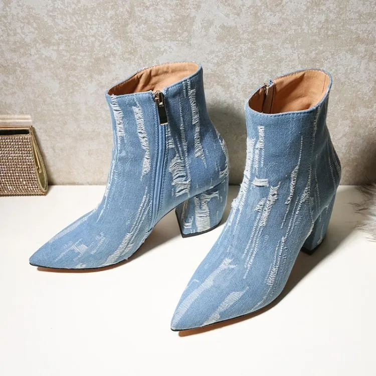 Denim boots size 11 sales