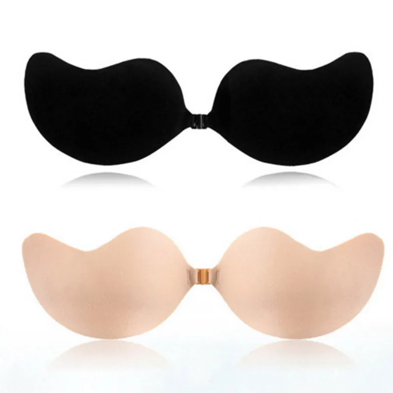 Bras Sexy Push Up Silicone Bra Self Adhesive Seamless Strapless Front  Closure 1/2 Cup Gel Invisible For Women Backless From Honjiao, $40.06