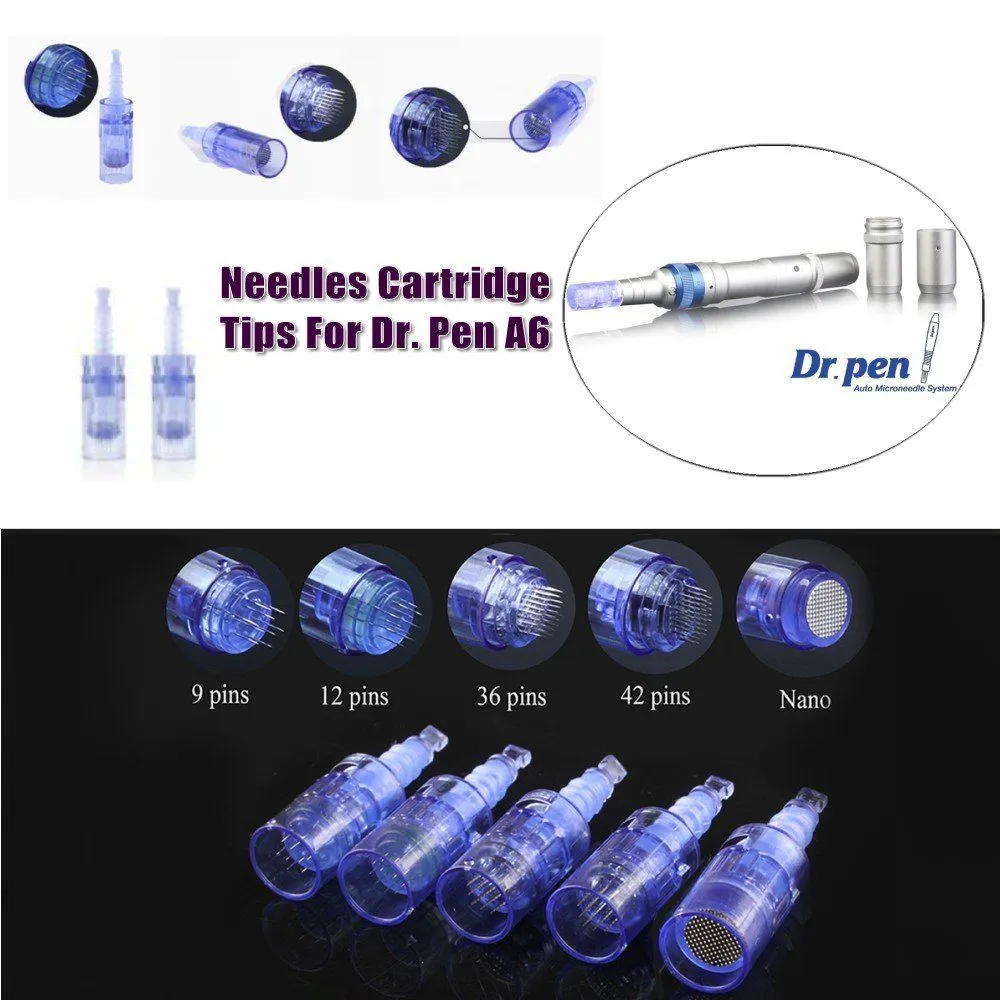 Micro Needle Cartridge Tips for Ultima Electric Rechargeable Wireless A6 Derma Dr Pen Anti Acne Skin Lifting Wrinkle Removal