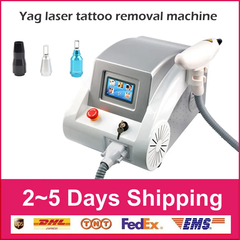 2019 NYA PORTABLE 532NM 1064NM 1320NM TATTOO BEGRÄNSNING Pigmentavlägsnande q Switch Nd Yag Laser Skönhetssalongmaskin