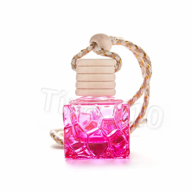 praça portátil mini-garrafa de vidro de perfume garrafa de espessura carro garrafa vazia moderna decoração colorida Homeware T2I51136