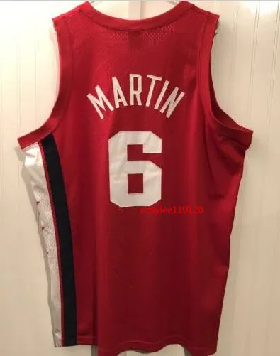 College Basketball Jersey Vintage Kenyon 6 Martin Throwback Jerseys Retro Stitched Broderi Anpassad Vit Blå Danver Size S-5XL