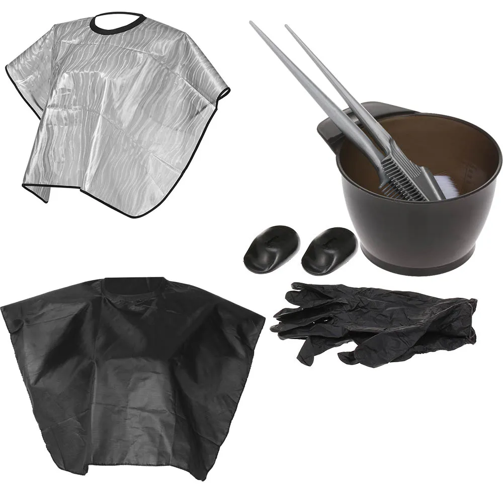 Haarkleuring Kit Haarkleur Mengen Dyeing Tinting Kommen Borstel Salon Kappers Schort Oor Cover Handschoenen