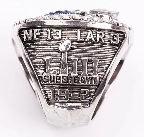 Collezione di souvenir dei fan 2020 New England Stagione 2018-2019 Patriot s Championship Ring TideRegali di festa per gli amici