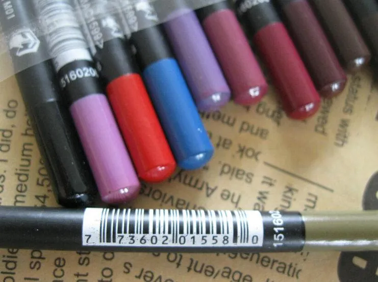 Darmowa Wysyłka 2019 Hot Dobrej Jakość Najniższa Najniższa Sprzedająca Dobra Sprzedaż Nowy Eyeliner Lipliner Ołówek dwanaście różnych kolorów 72 sztuk + prezent