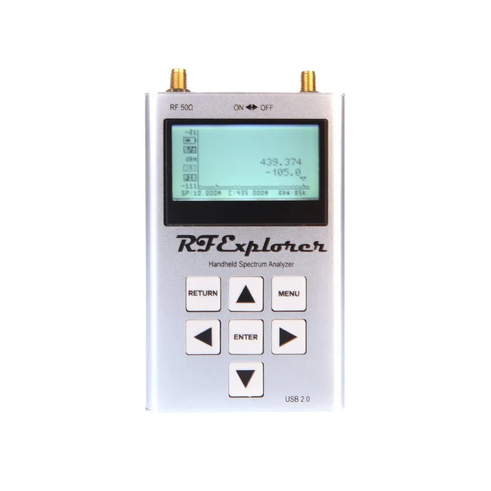 Livraison gratuite Utile RF Explorer-3G Combo 15-2700 MHz Analyseur de spectre numérique portable Affichage LCD 15-2700 MHz 112KHz - 600MHz 113*70*25mm
