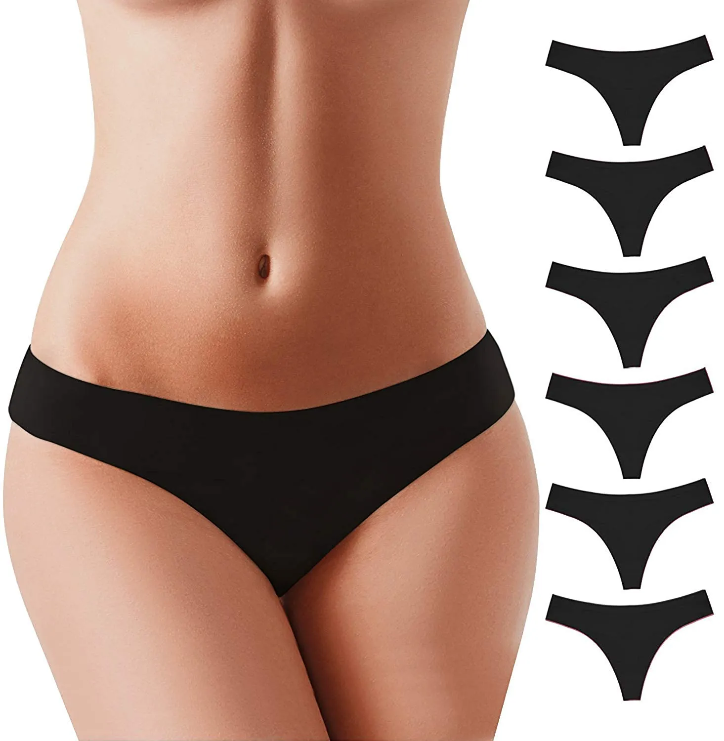 Soft Combed Cotton Low Waist Thong Underpants For Women Wholesale