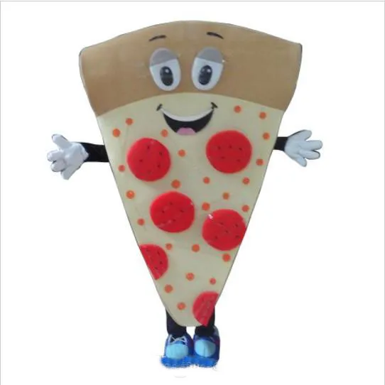 2019 fabriek warm stripfiguur volwassen schattige pizza mascotte kostuum fancy jurk halloween party kostuum gratis verzending