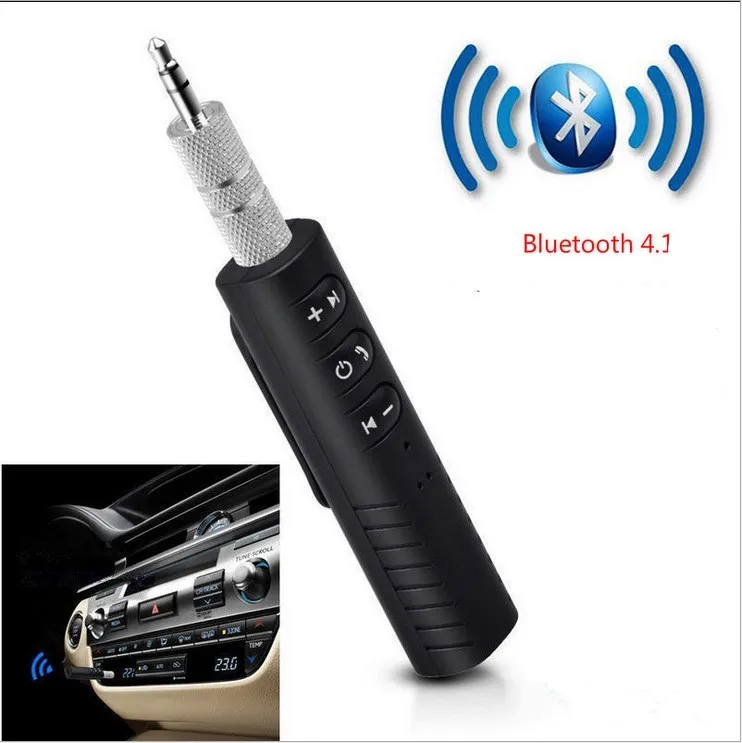 2019 Lead Clips Fahrzeug Freihändige Bluetooth 3.5AUX Audiofrequenzempfänger 4.1 Hohe freier Konversations Bluetooth-Audio-Empfänger