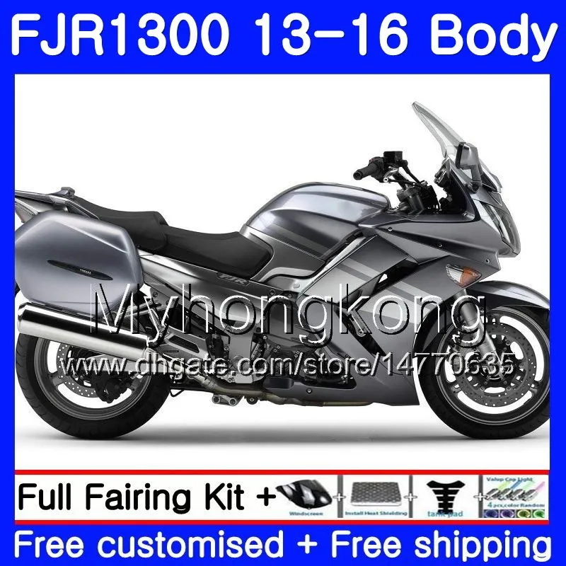 Body For YAMAHA FJR1300A FJR1300 13 FJR-1300 13 14 15 16 247HM.37 FJR-1300A Grey silver hot FJR1300 A FJR 1300 2013 2014 2015 2016 Fairings