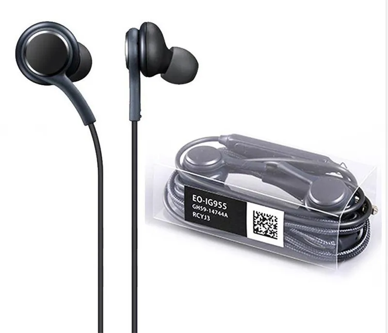 S8 이어폰 헤드폰 손 3.5mm 귀 earbuds 헤드폰 삼성 갤럭시 S8 Plus Xiaomi 용 마이크가있는 헤드셋