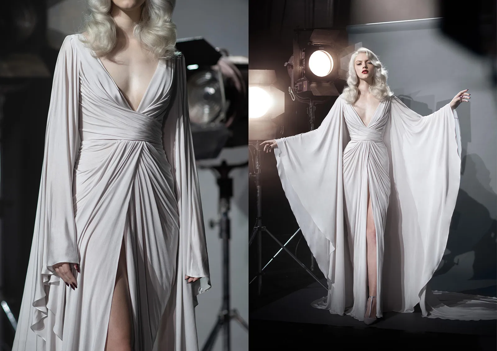 Fairy Temperament Attractive Women Evening V Neck Sleeveless Bridesmaid Long Fishtail Dress