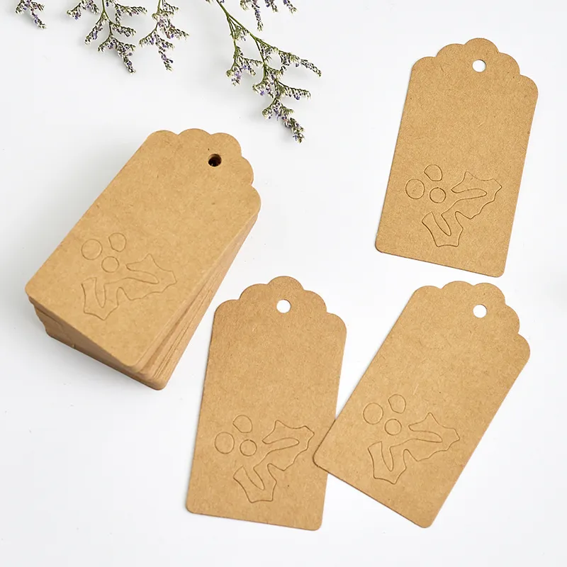 Thank You Tags, 150PCS Brown Kraft Gift Tags with 150PCS Free