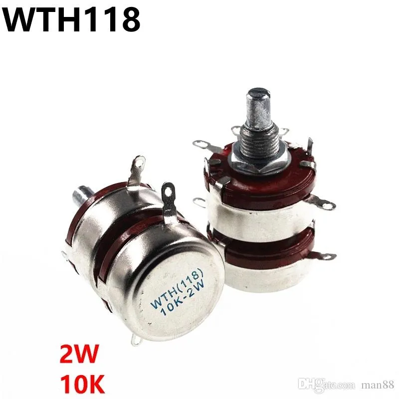 WTH118 2W 10Kダブルポテンショメータ2ポテンショメータ