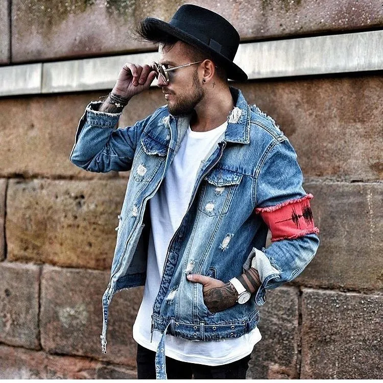 Jacket from old best sale jeans