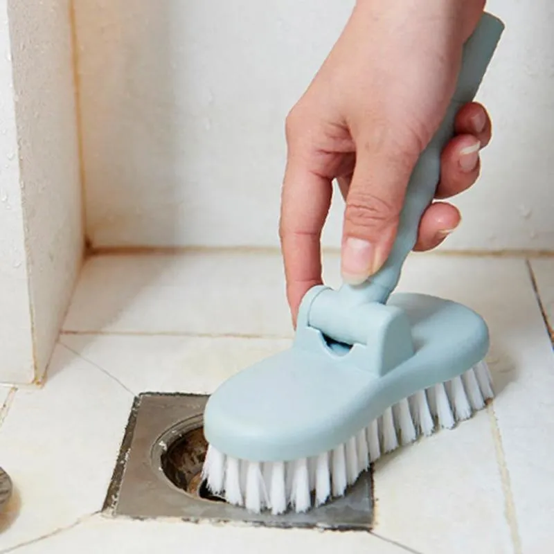 Retractable Long Handle Cleaning Brush Stiff Tile Bathroom Toilet