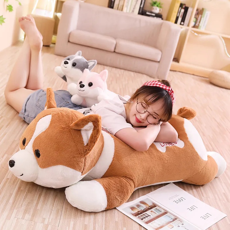 Corgis in a Row Stuffed Animal Plush Toy Pillows