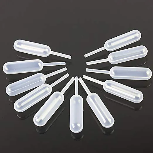 Pipettes Transfert Jetables 3ml - Lot De 100 Pipettes Plastique Graduées - Pour Huiles, Parfums Et Laboratoire