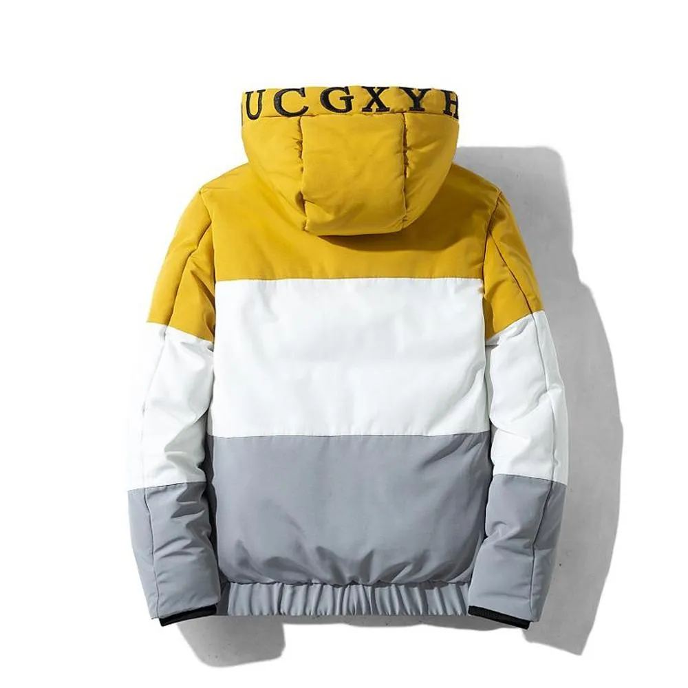 ベストセラー商品 メンズダウンパーカーヒップ厚い暖かい冬のバブルコート男性フード付きカジュアルアウトドアマンティーンジャケットパーカーファッションウインドブレーカーメンズオーバーコート4 1 値下げ 特価 Www Care7 Org