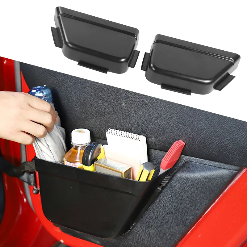 ABS Car Rear Door Net bolso Caixa de armazenamento para Jeep Wrangler JK 2011-2017 4Door Acessórios Interior