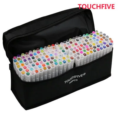 TouchFive Markers 168 Full Colors Art Sketch Graphic Dual Tips