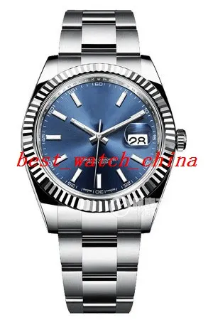 Reloj para hombre 41 mm 116234 116610 disco azul Deluxe Mejor calidad Zafiro Reloj automático para hombre