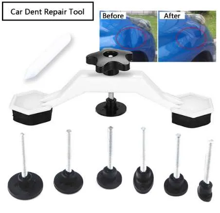 Fix Dent Repair Tool Kit 8pcs Strumento Paintless Auto Car Body Damage Pulling Bridge Removal Colla Tab Tool Set di utensili a mano di recente