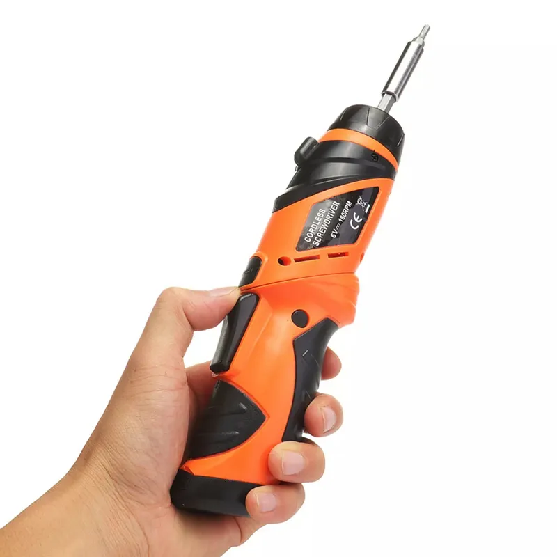 6 V Opvouwbare Elektrische Schroevendraaier Power Boor Batterij Operated Cordless Schroef Driver Tool