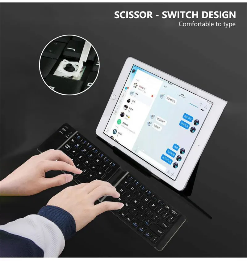 Mini Clavier Pliable Portable Claviers Sans Fil Bluetooth Pour Windows,  Android, Ios, Tablette Ipad, Téléphone Light Handy Du 9,24 €