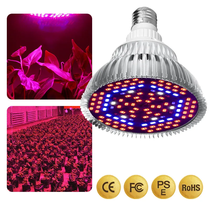 LED Grow Light Full Spectrum E27 Growing Bulb for Indoor Plants ...